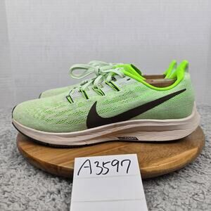 Nike Mens 11.5 Air Zoom Pegasus 36 Electric Green Ridgerock Gym Running Shoe